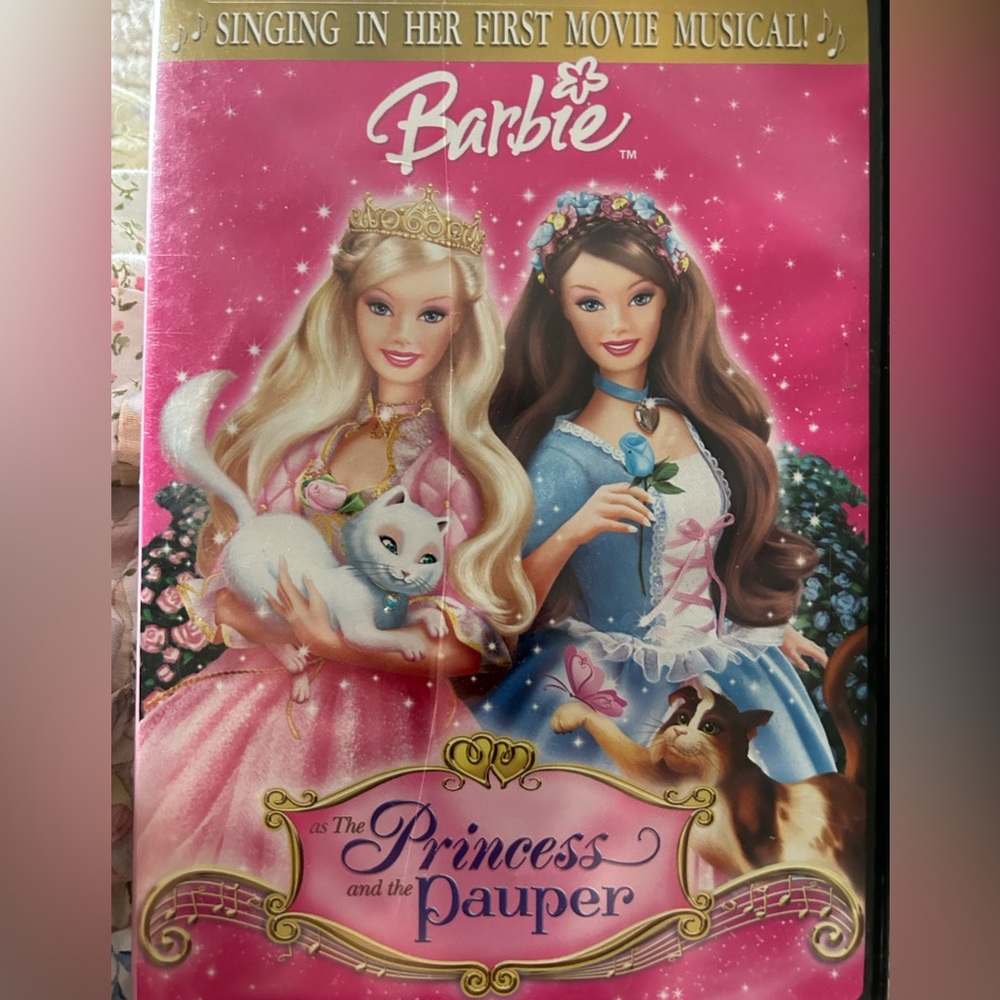 Barbie as the Princess and the Pauper singing in her first movie Musical dvd 📀